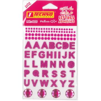 ADHESIFS CRISTAL LETTRES "TECHNO" REF: 5025