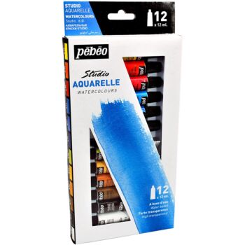 AQUARELLE FINE ETUIT 12 TUBES DE 12ml "PEBEO" REF: 668400