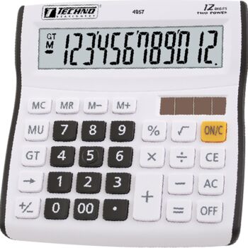 CALCULATRICE DE BUREAU 12 CHIFFRES "TECHNO" REF: 4957