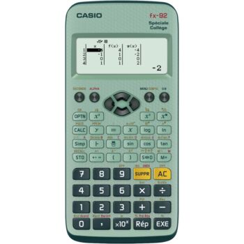 CALCULATRICE SCIENTIFIQUE NON PROGRAMMABLE SPECIALE COLLEGE "CASIO" REF: FX-92SPECOL