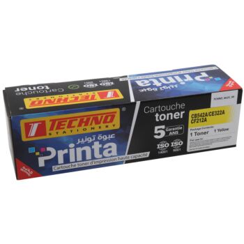 CARTOUCHE DE TONER COMPATIBLE PRINTA CB542A/CE322A/CF212A JAUNE "TECHNO" REF: 6625