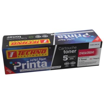 CARTOUCHE DE TONER COMPATIBLE PRINTA CF403A/CRG045 MAGENTA "TECHNO" REF: 6606