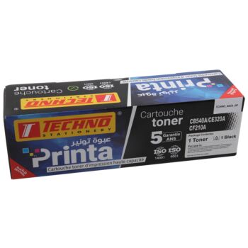 CARTOUCHE DE TONER COMPATIBLE UNIVERSAL PRINTA CB540A/CE320A/CF210A NOIR "TECHNO" REF: 6623