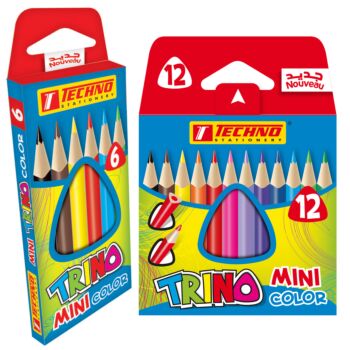 CRAYONS DE COULEURS TRINO MINI "TECHNO"