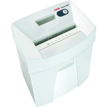 DESTRUCTEUR MULTI SUPPORT PURE 220 BLANC CROISE 20L CAPACITE 07 FEUILLES "HSM" REF: 2323412