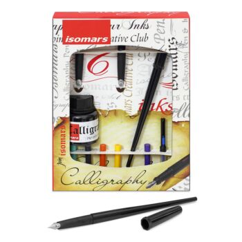 ENSEMBLE DE CALLIGRAPHIE ARABE JEU DE 12 PCS "ISOMARS" REF: CP200