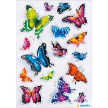 ETIQUETTES MAGIC BUTTERFLIES 3D WINGS "HERMA" REF: 15515