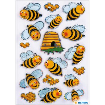 ETIQUETTES MAGIQUES ABEILLES AILES 3D "HERMA" REF: 3227