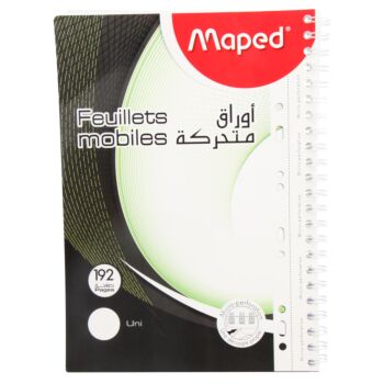 FEUILLETS MOBILES 192P A4 UNI 70G "MAPED" REF: 9056