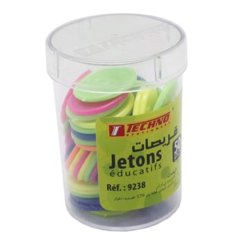 JETONS EDUCATIFS 22mm "TECHNO" REF: 9238