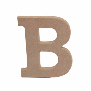 LETTRE " B " EN BOIS "TECHNO" REF: 6371