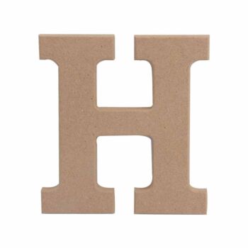 LETTRE " H " EN BOIS "TECHNO" REF: 6377