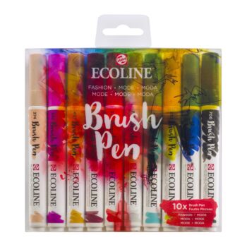 SET BRUSH PENS 10 COULEURS MODE "ECOLINE" REF: 11509808