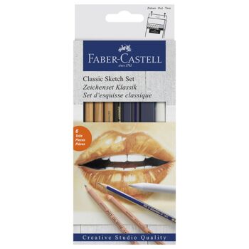 SET D'ESQUISSE CLASSIQUE "FABER CASTELL" REF: 114004