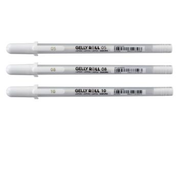 STYLO Gelly BASIC BLANC "SAKURA"